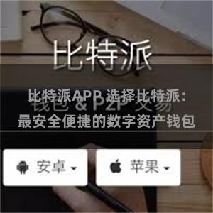 比特派APP 选择比特派：最安全便捷的数字资产钱包