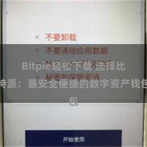 Bitpie轻松下载 选择比特派：最安全便捷的数字资产钱包