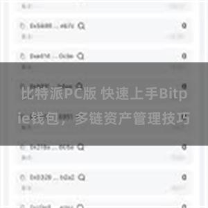 比特派PC版 快速上手Bitpie钱包，多链资产管理技巧