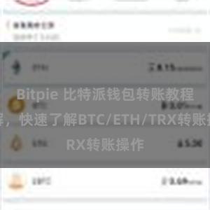 Bitpie 比特派钱包转账教程详解，快速了解BTC/ETH/TRX转账操作