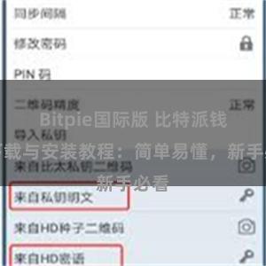 Bitpie国际版 比特派钱包下载与安装教程：简单易懂，新手必看