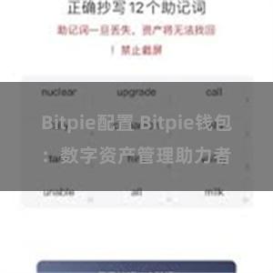 Bitpie配置 Bitpie钱包：数字资产管理助力者