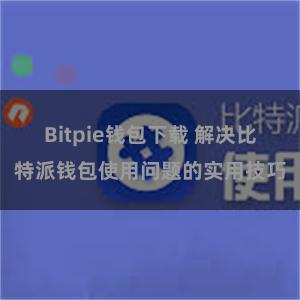 Bitpie钱包下载 解决比特派钱包使用问题的实用技巧