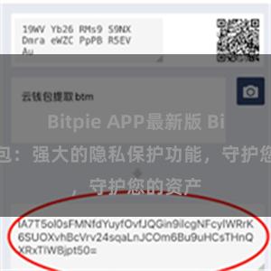 Bitpie APP最新版 Bitpie钱包：强大的隐私保护功能，守护您的资产