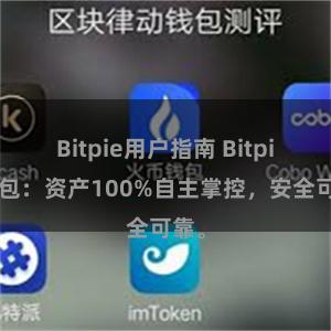 Bitpie用户指南 Bitpie钱包：资产100%自主掌控，安全可靠。