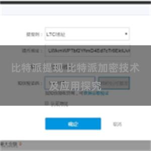 比特派提现 比特派加密技术及应用探究